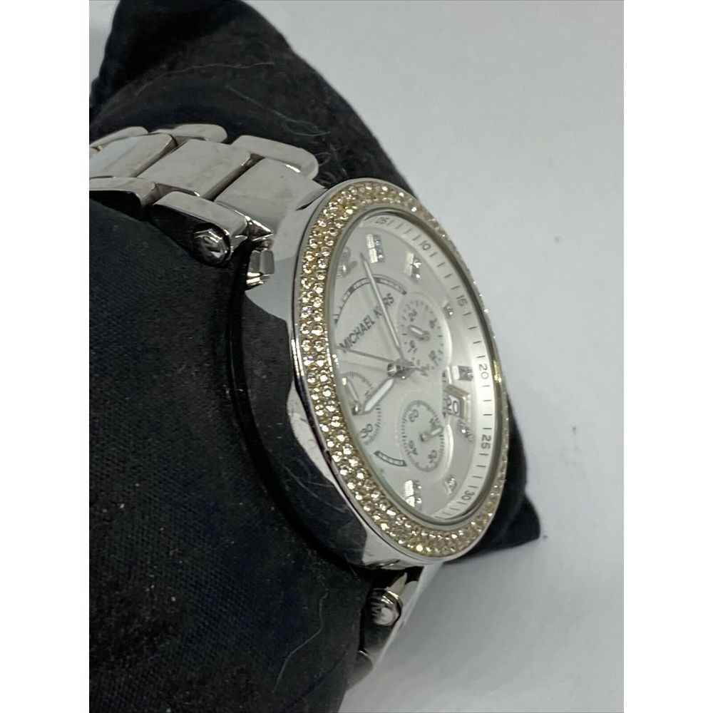 Michael Kors Parker MK5353 Womens Stainless Steel Analog Silver Dial Watch UC787 - Picture 5 of 12